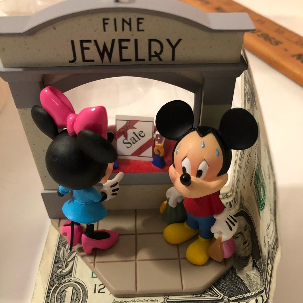 NIB Hallmark Keepsakes Ornament Mickey & Minnie “Window Shopping”